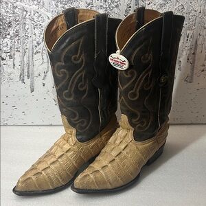 LOS ALTOS LEATHER CAIMAN TAIL PRINT IMITATION CAIMAN STYLE 990111